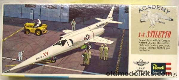 Revell 1/65 Douglas X-3 Stiletto Research Aircraft, H122-79 plastic model kit